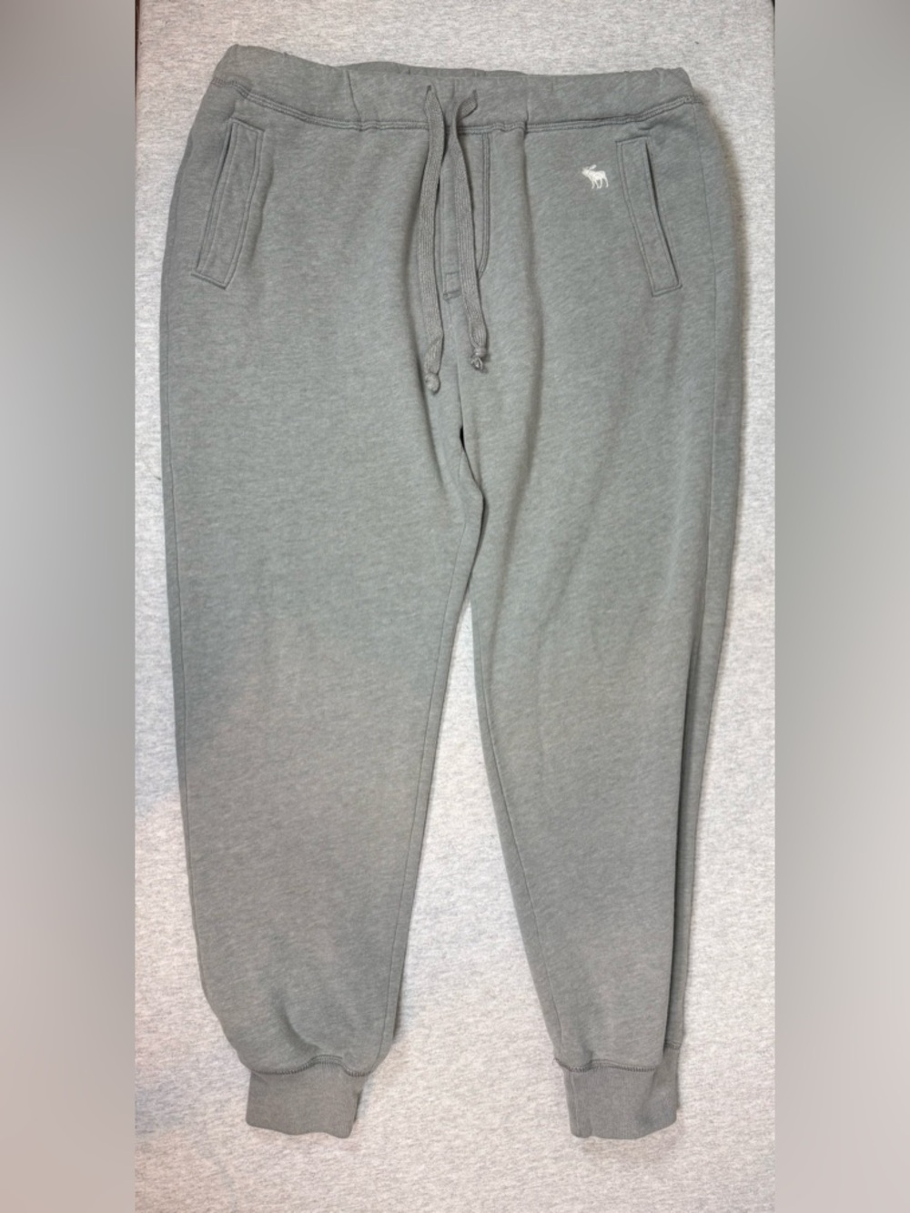 Abercrombie & Fitch Vintage Y2K‎ Gray Drawstring Jogger Track Pants 🏃‍♂️🫎